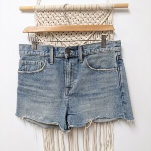 Treasure & Bond Light Blue Distressed Denim Cutoff Shorts Pledge High Rise 28